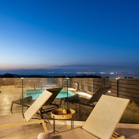 Myrtillo II Sea View Villa Spanokhórion エクステリア 写真
