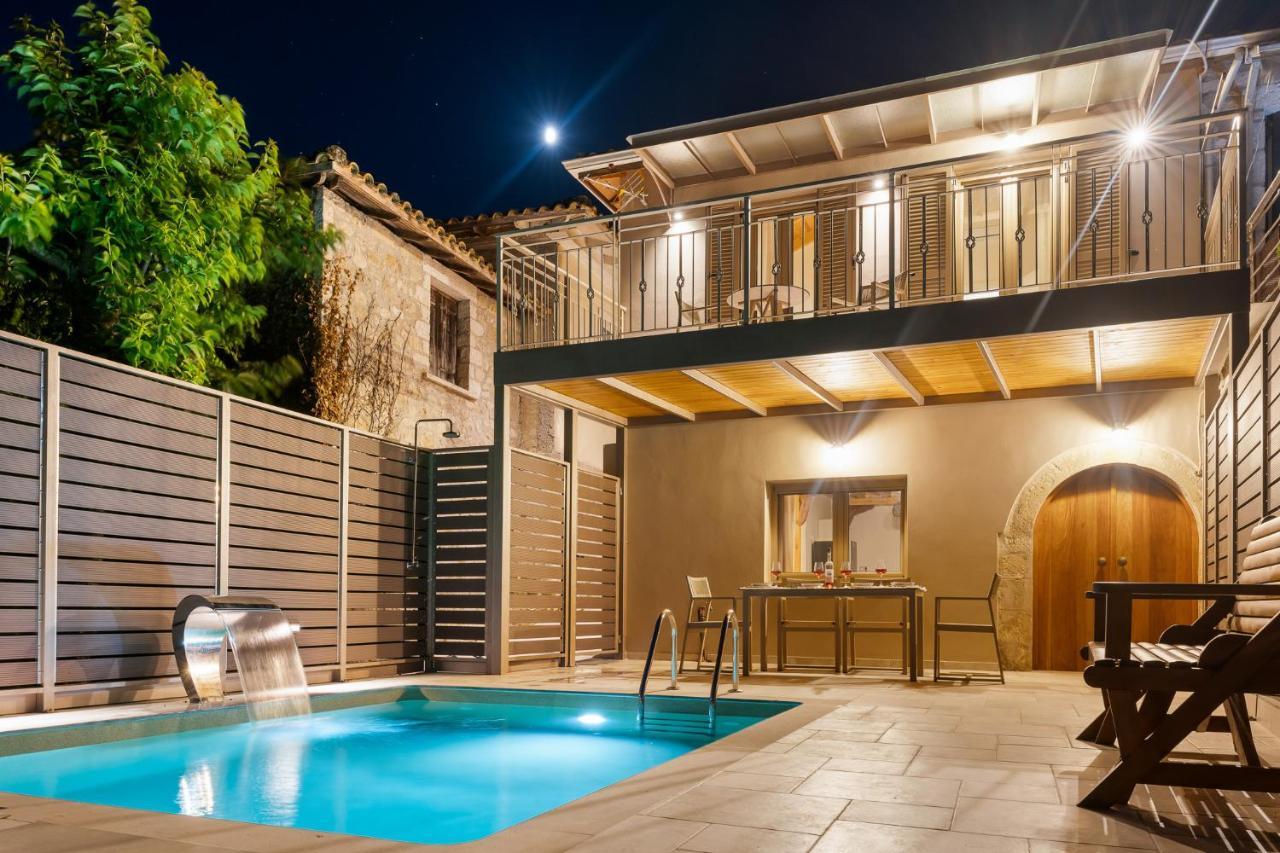 Myrtillo II Sea View Villa Spanokhórion エクステリア 写真
