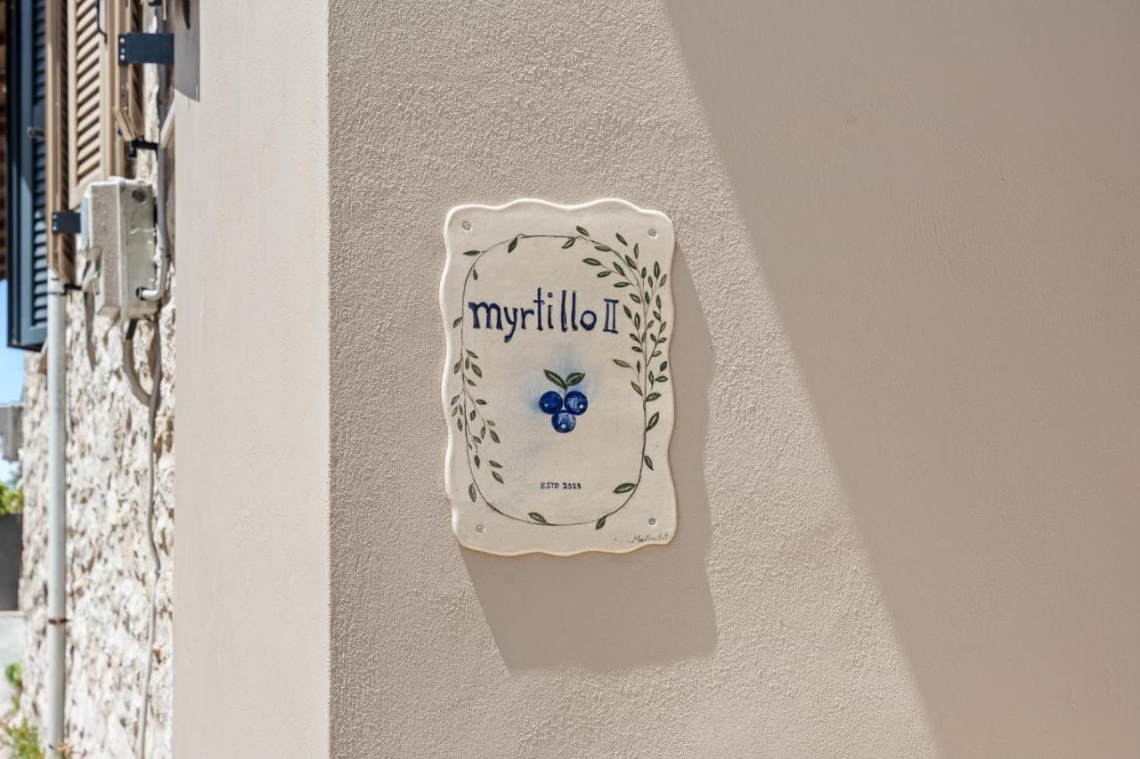 Myrtillo II Sea View Villa Spanokhórion エクステリア 写真